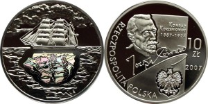 SN0180 10 złotych 2007 Konrad Korzeniowski