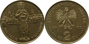 SN0239 2 złote 2000 1000 lat Wrocławia
