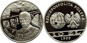 SN0112 10 złotych 1999 Ernest Malinowski