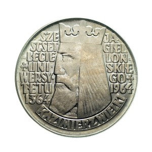 M03092 10 Złotych 1964 rok Polska Kazimierz Wielki napis wypukły