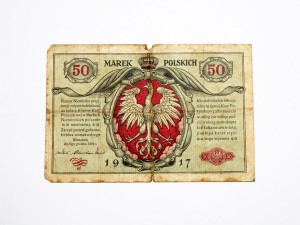 PB0422 5 Marek 1916 rok Polska "biletów" seria A