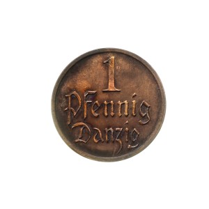 M03305 1 Fenig 1937 rok Wolne Miasto Gdańsk