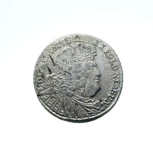 M03362 Ort 1754 rok Polska August III Sas