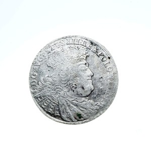 M03363 Ort 1754 rok Polska August III Sas