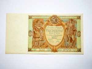 B1154 50 Złotych 1929 rok Polska seria ED