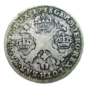 P0466 1/2 Talara 1758 rok Cesarstwo Austriackie Franciszek I (Bruksela) 