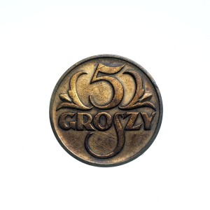 M03426 5 Groszy 1938 rok Polska II RP