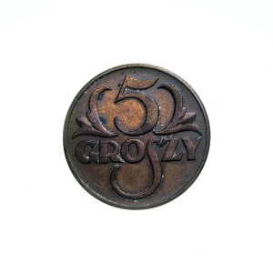 M03427 5 Groszy 1938 rok Polska II RP