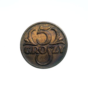 M03428 5 Groszy 1938 rok Polska II RP