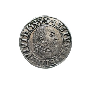 P0491 Grosz 1545 rok Prusy Królewiec Albrecht Hohenzollern