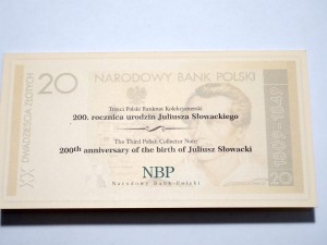 B1186 20 Złotych 2009 rok Polska Juliusz Słowacki