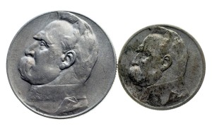 M03478 Zestaw 2 zł 1934 r. + 5 zł 1936 r. Polska (II RP) J. Piłsudski