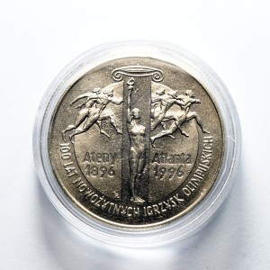 M03491 2 Złote 1995 rok Polska 100 lat Igrzysk Ateny Atlanta