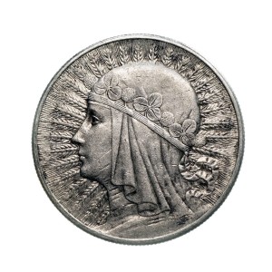 M03566 10 Złotych 1932 rok (b.z) Polska Głowa kobiety