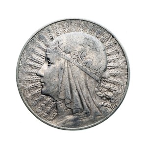 M03575 10 Złotych 1933 rok Polska Głowa kobiety