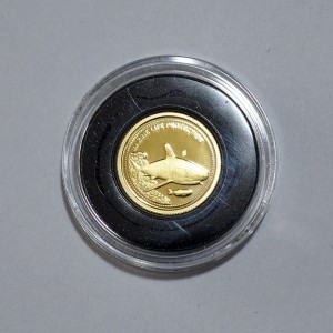 P0547 1 Dolar 2008 rok Palau Żarłacz Rafowy Szary rzadka