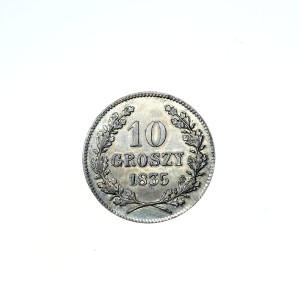P0557 10 Groszy 1835 rok Wolne Miasto Kraków (SUPER !!!)