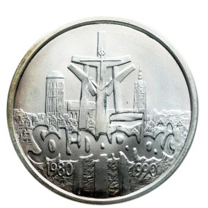 P0564 100000 Złotych 1990 rok Polska Solidarność Typ B (z pudełka)
