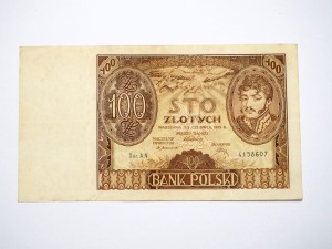 B1238 100 Złotych 1932 rok Polska seria AN