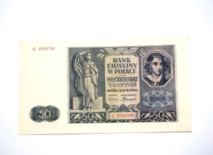 B1261 50 Złotych 1941 rok Polska seria C