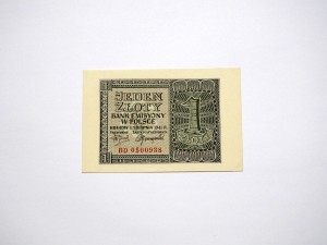 B1266 1 Złoty 1941 rok Polska seria BD