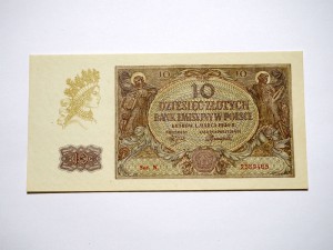 B1267 10 Złotych 1940 rok Polska seria N