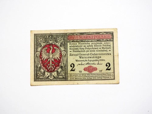 B1291 2 Marki Polskie 1916 rok Polska, seria B 