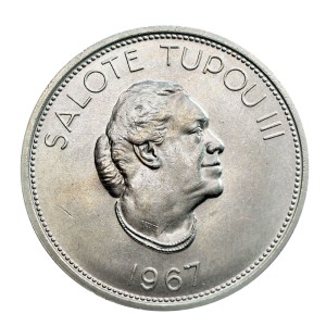 M03848 1 Paanga 1967 rok Tonga, Pamięci Sālote Tupou III