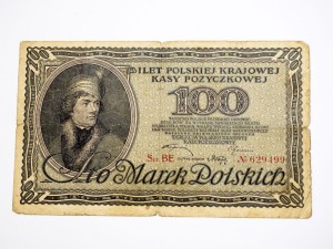 B1301 100 Marek Polskich 1919 rok Polska, seria BE