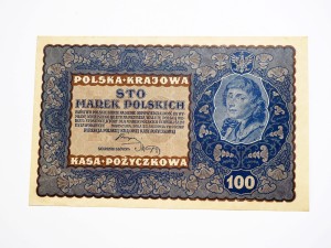 B1302 100 Marek Polskich 1919 rok Polska IH seria J