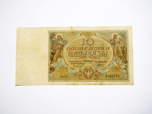 B1314 10 Złotych 1929 rok Polska seria DZ