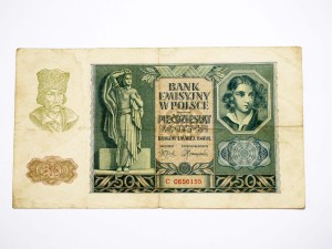 B1328 50 Złotych 1940 rok Polska seria C