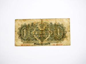 B1336 1 Złoty 1944 rok Polska, AK, seria lubelska, "...owym" 