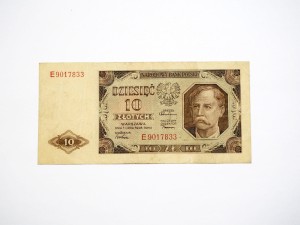 B1344 10 Złotych 1948 rok Polska, seria E