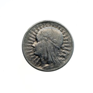 M03884 2 Złote 1933 rok Polska Głowa kobiety  