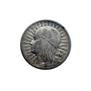 M03885 2 Złote 1933 rok Polska Głowa kobiety  