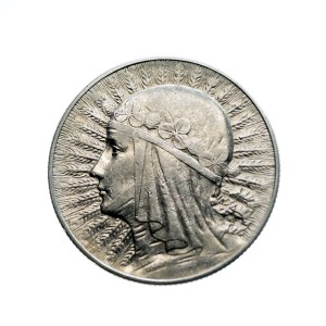 M03899 5 Złotych 1933 rok Polska Głowa Kobiety 