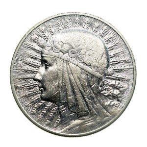 M03916 10 Złotych 1932 rok Polska Głowa kobiety   