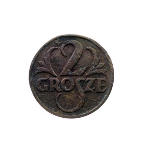 M03934 2 Grosze 1927 rok Polska II RP  