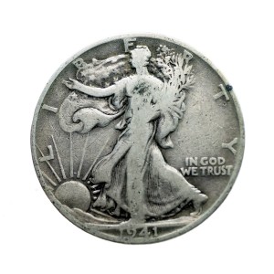 M03942 1/2 Dolara 1941 rok USA Idąca Wolność