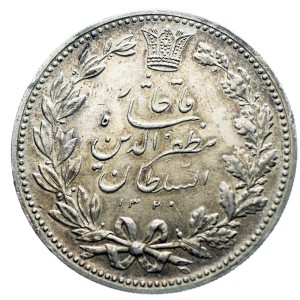 M03980 5000 Dinarów 1902 rok Iran