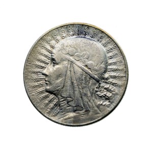 M04020 5 Złotych 1933 rok Polska Glowa kobiety II RP