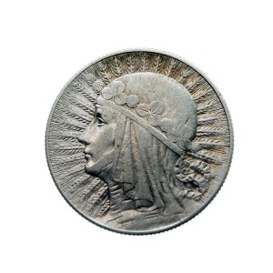 M04024 5 Złotych 1934 rok Polska Glowa kobiety II RP