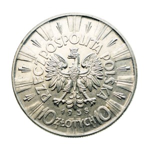 M04027 10 Złotych 1938 rok Polska Piłsudski