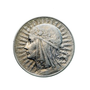 M04028 5 Złotych 1933 rok Polska Glowa kobiety II RP