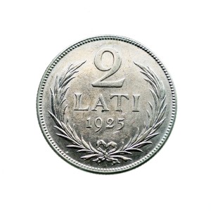 M04029 2 Łaty 1925 rok Łotwa