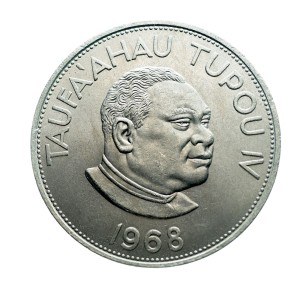 M04041 2 Paanga 1968 rok Tonga, Taufaʻahau Tupou IV