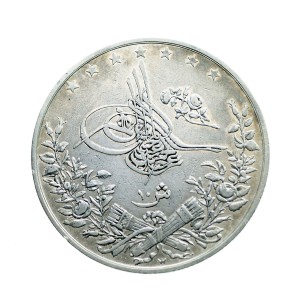 M04050 20 Kirszów (Qirsh) 1876 rok (16) Egipt, Abdul Hamid II