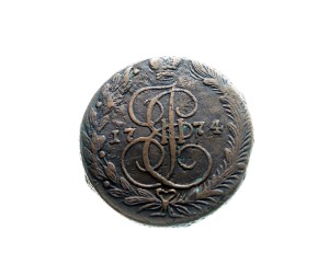 M04054 5 Kopiejek 1774 rok Rosja Katarzyna II