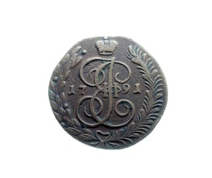 M04056 5 Kopiejek 1791 rok  (AM) Rosja Katarzyna II